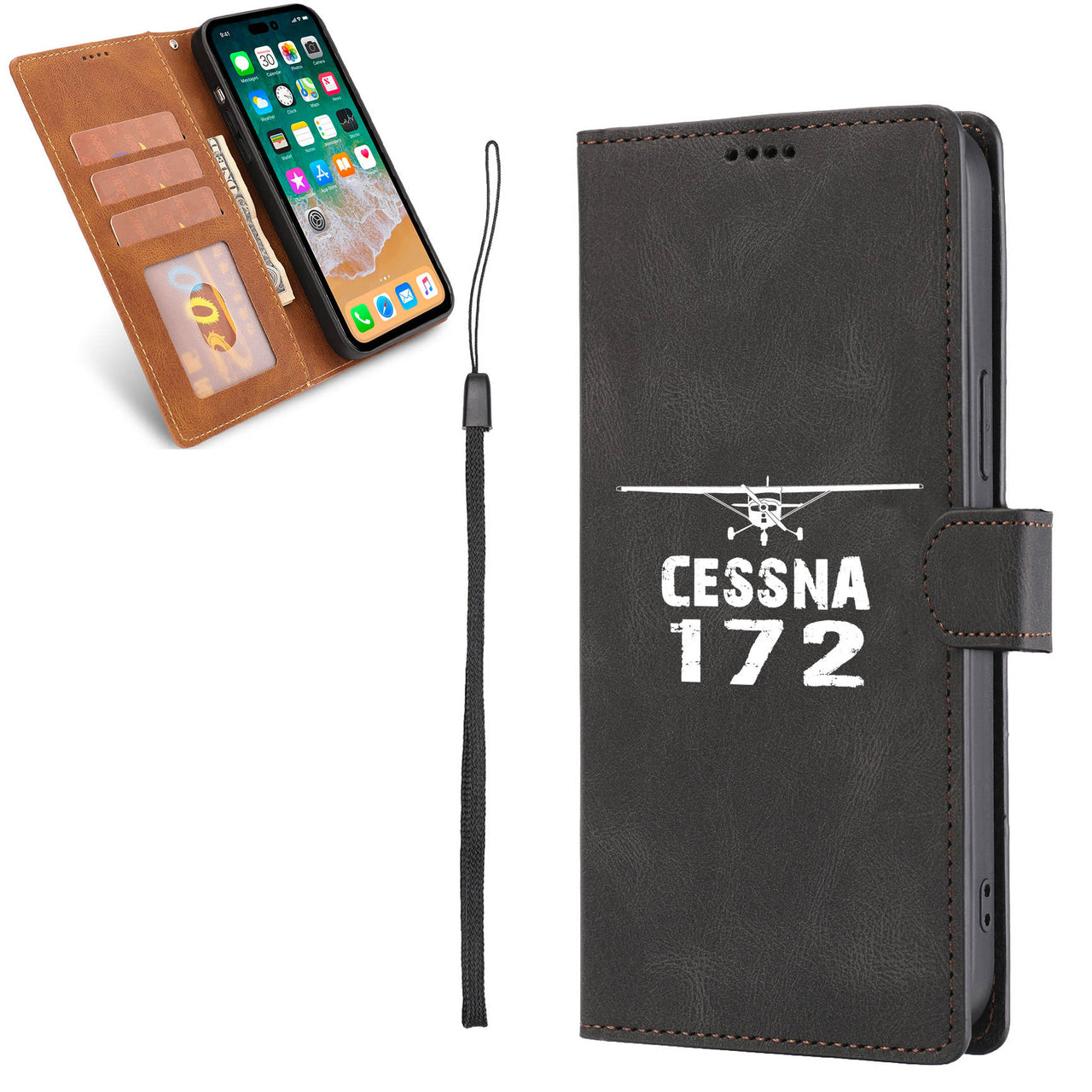 Cessna 172 & Plane Leather Samsung A Cases
