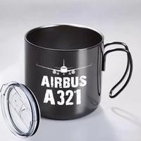 Thumbnail for Airbus A321 & Plane Designed Stainless Steel Portable Mugs