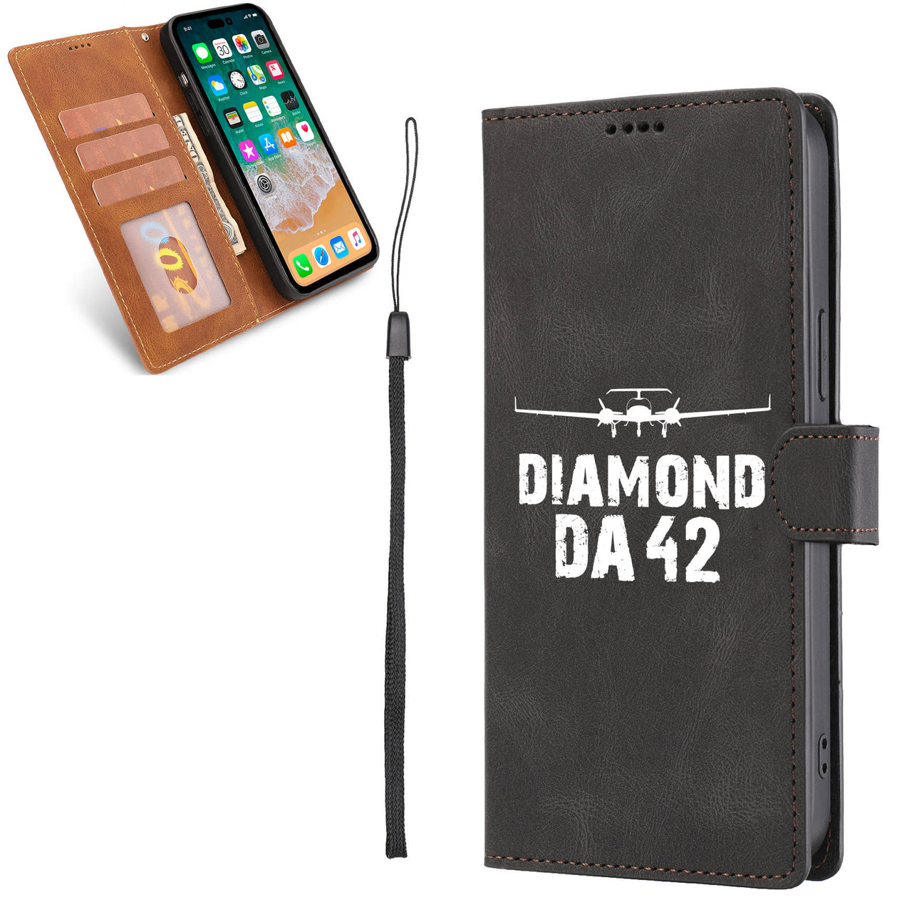 Diamond DA42 & Plane Leather Samsung A Cases