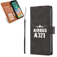 Thumbnail for Airbus A321 & Plane Designed Leather Samsung S & Note Cases
