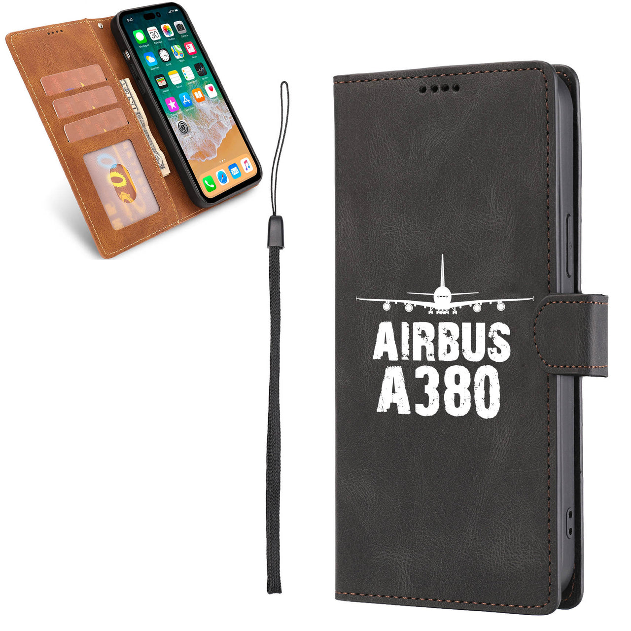 Airbus A380 & Plane Leather Samsung A Cases