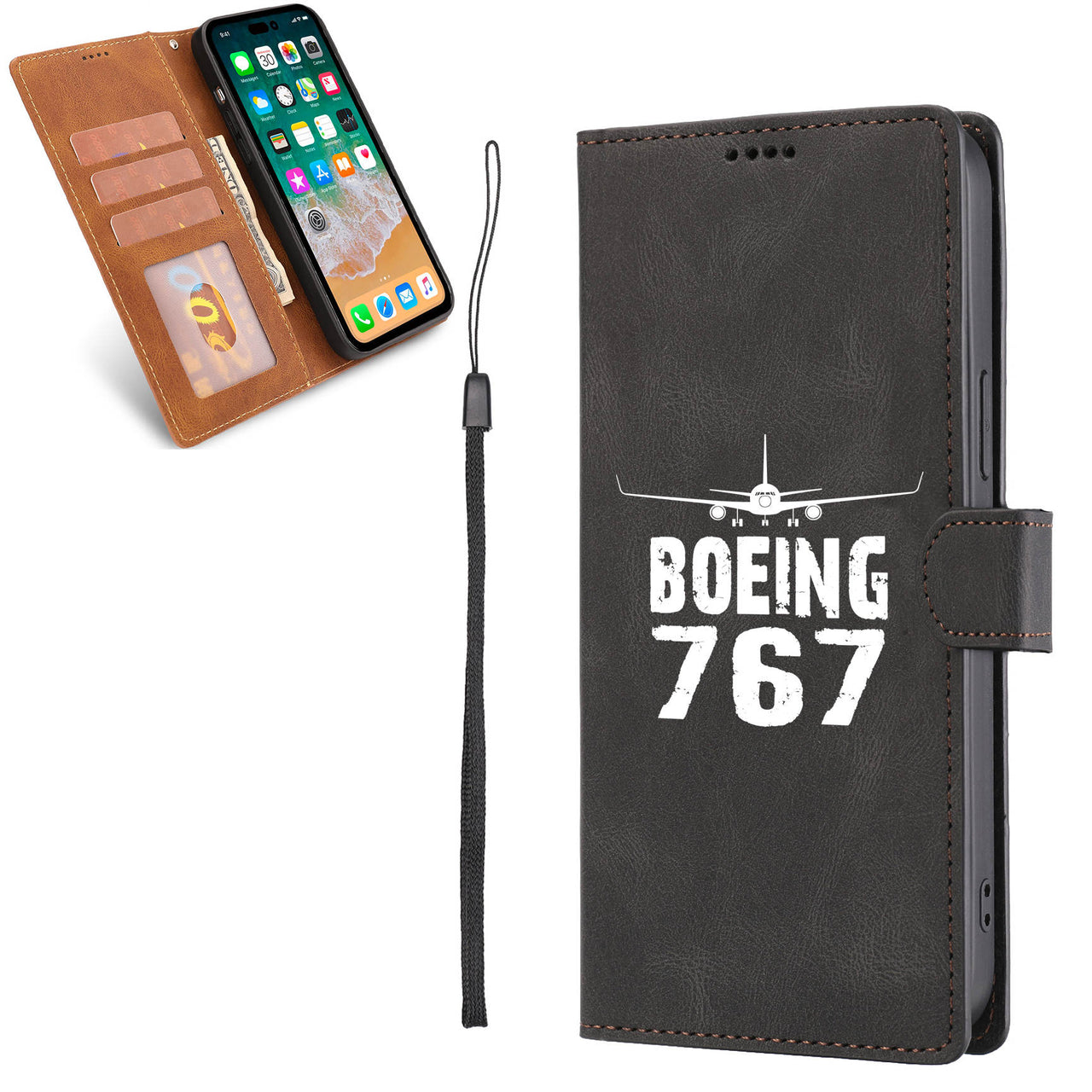 Boeing 767 & Plane Leather Samsung A Cases