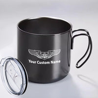 Thumbnail for Custom Name (Special US Air Force) Designed Stainless Steel Portable Mugs