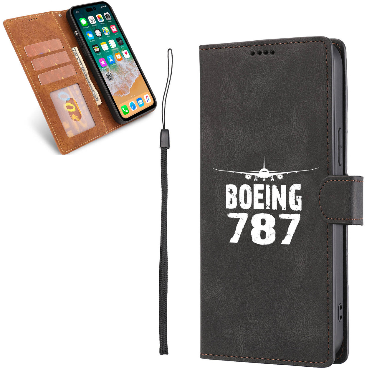 Boeing 787 & Plane Leather Samsung A Cases
