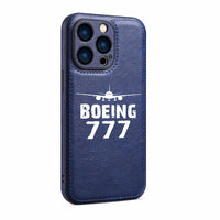 Thumbnail for Boeing 777 & Plane Designed Leather iPhone Cases