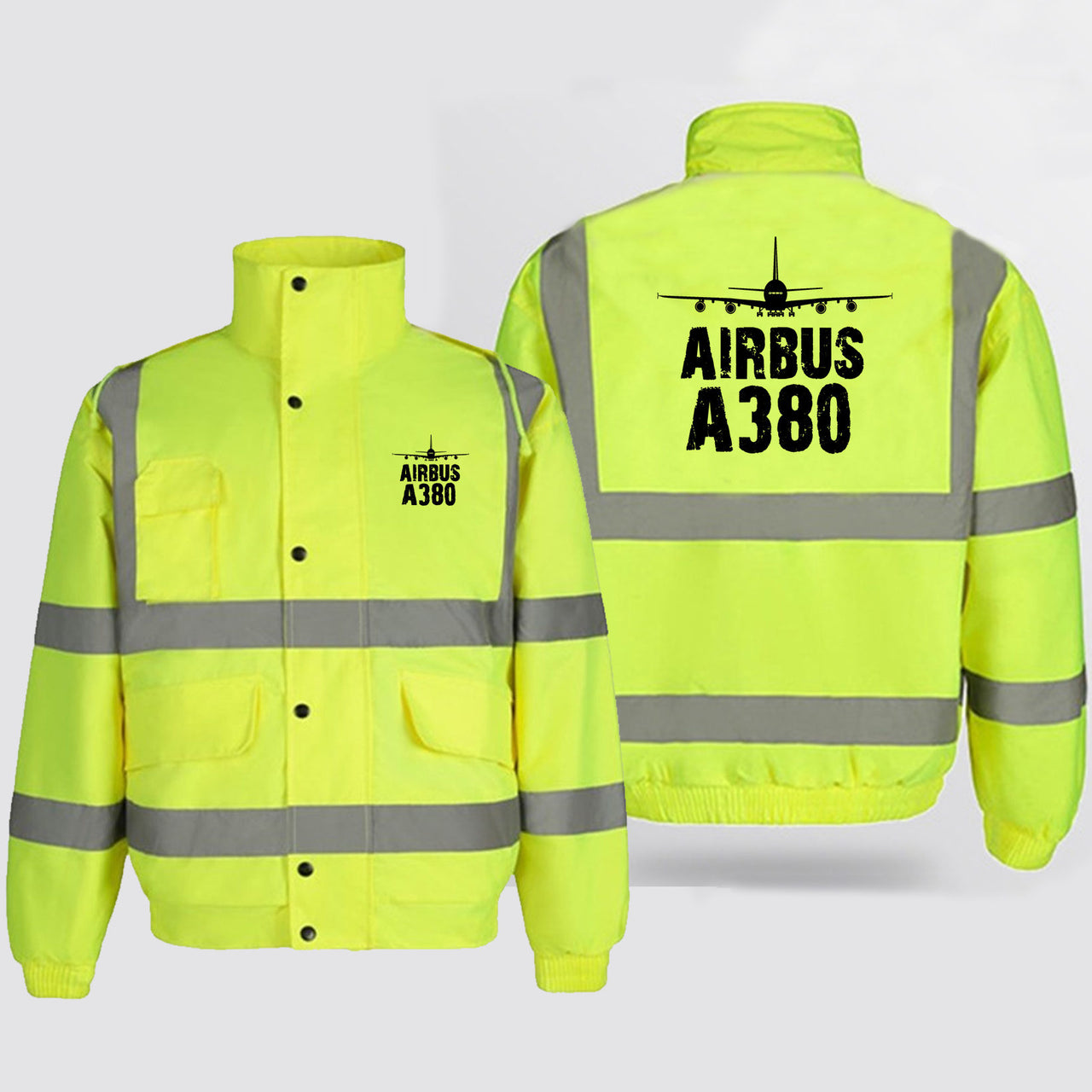 Airbus A380 & Plane Designed Reflective Winter Jackets