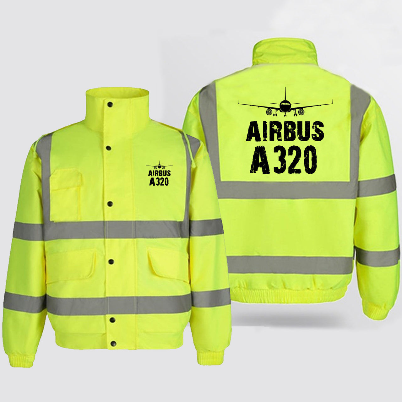 Airbus A320 & Plane Designed Reflective Winter Jackets