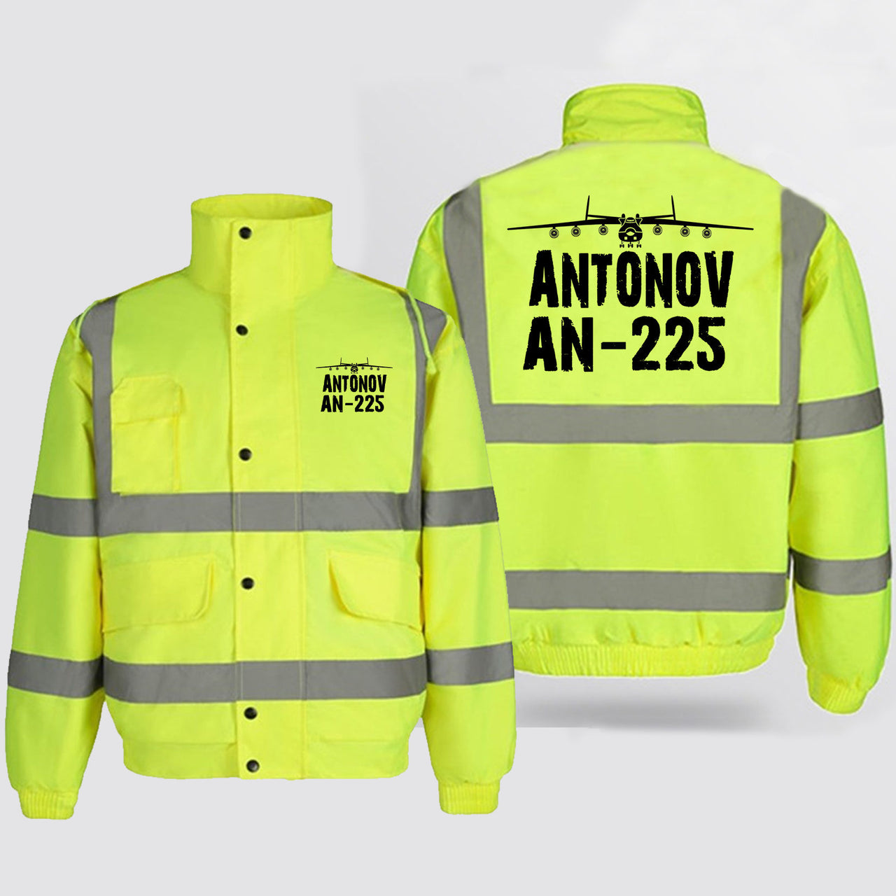 Antonov AN-225 & Plane Designed Reflective Winter Jackets