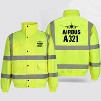 Thumbnail for Airbus A321 & Plane Designed Reflective Winter Jackets