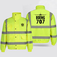Thumbnail for Boeing 707 & Plane Designed Reflective Winter Jackets