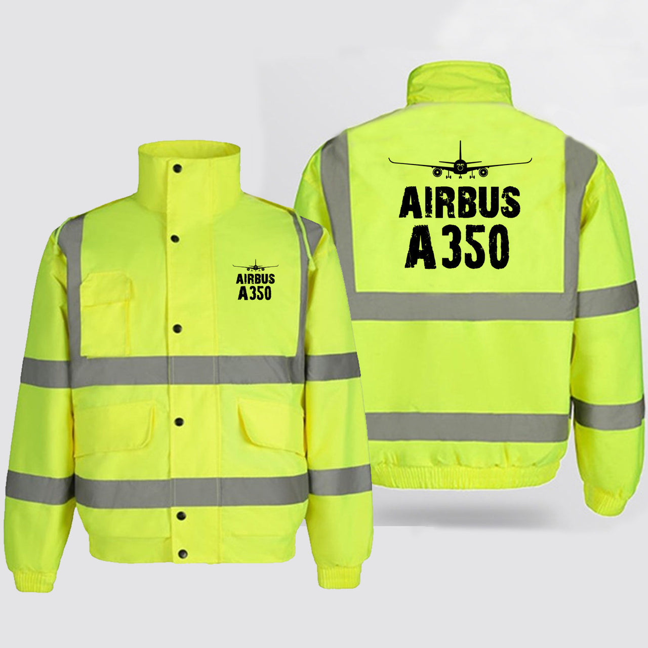 Airbus A350 & Plane Designed Reflective Winter Jackets