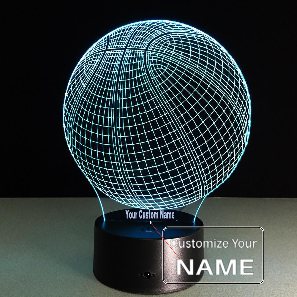 3D Basketball Designed Night Lamp