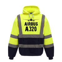 Thumbnail for Airbus A320 & Plane Designed Reflective Hoodies