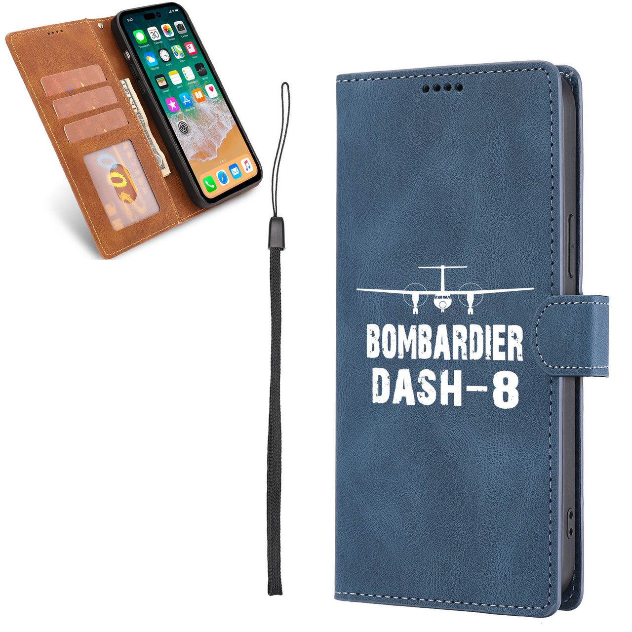 Bombardier Dash-8 & Plane Leather Samsung A Cases