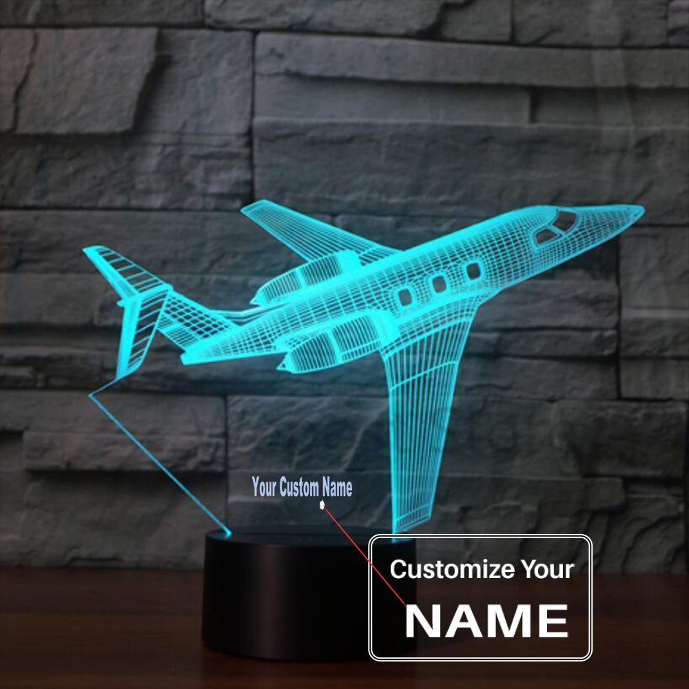 3D Jet Airplane Designed Night Lamp