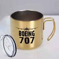 Thumbnail for Boeing 707 & Plane Designed Stainless Steel Portable Mugs