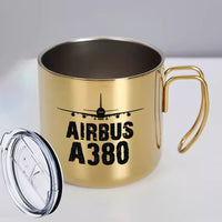 Thumbnail for Airbus A380 & Plane Designed Stainless Steel Portable Mugs