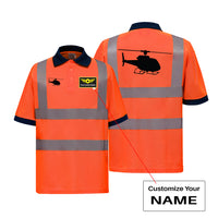 Thumbnail for Helicopter Designed Reflective Polo T-Shirts