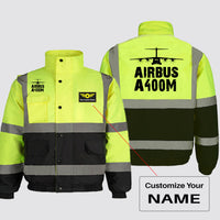 Thumbnail for Airbus A400M & Plane Designed Reflective Winter Jackets
