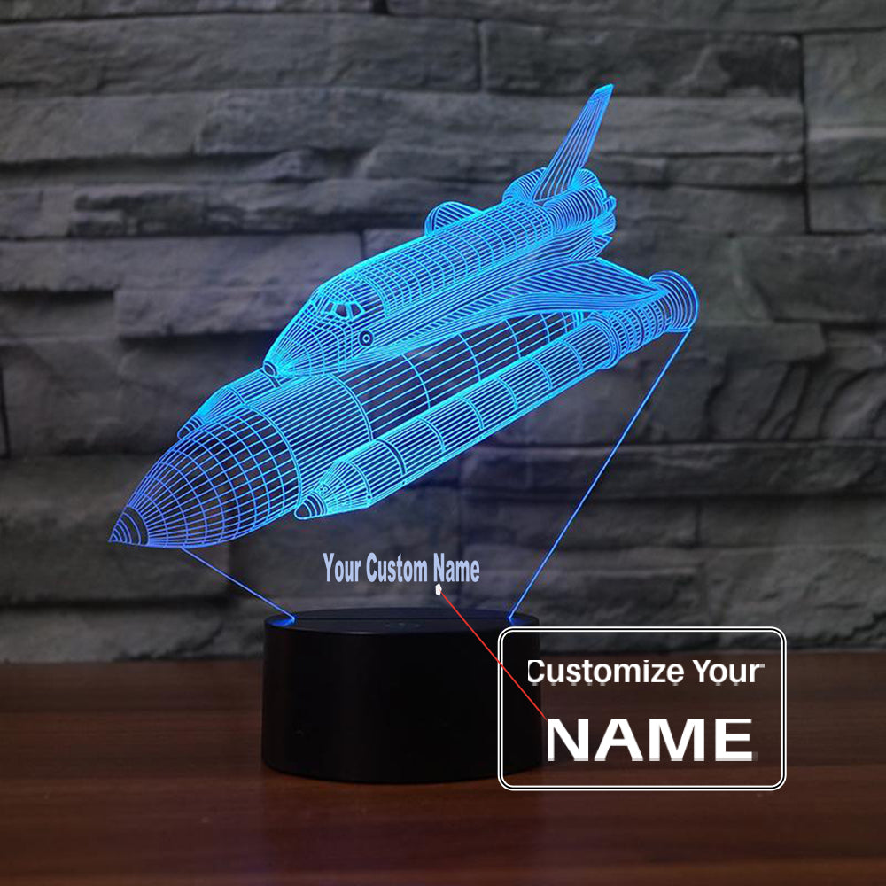 Space Shuttle Designed 3D Lamp