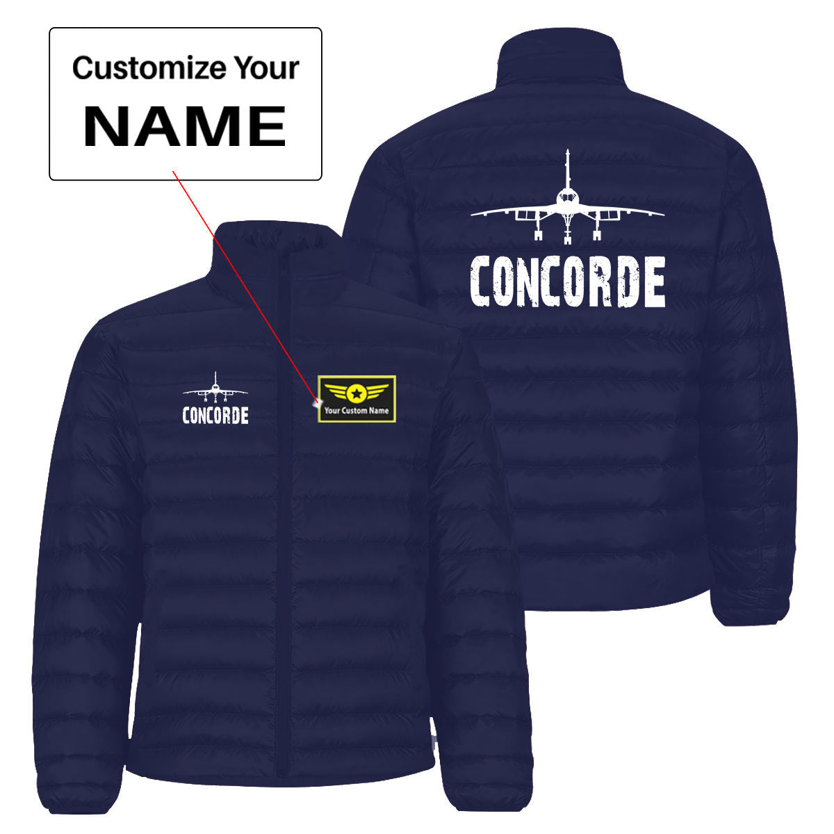 Concorde & Plane Designed Padded Jackets