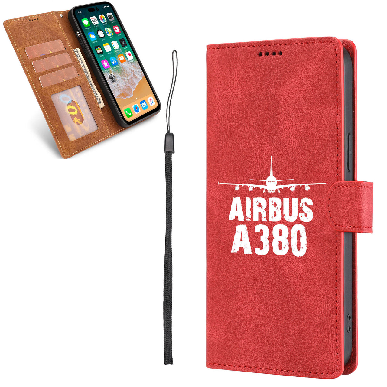 Airbus A380 & Plane Leather Samsung A Cases