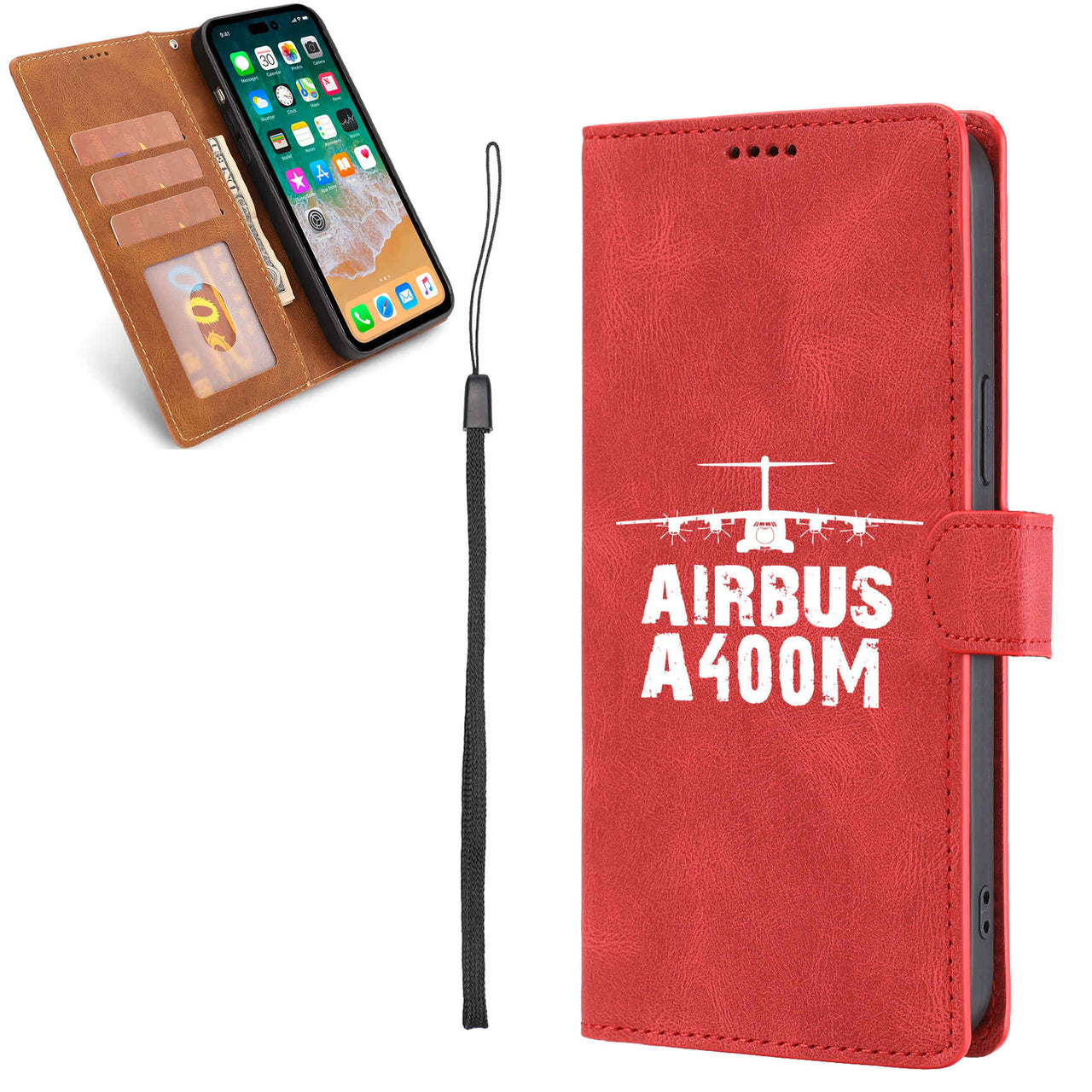 Airbus A400M & Plane Designed Leather Samsung S & Note Cases
