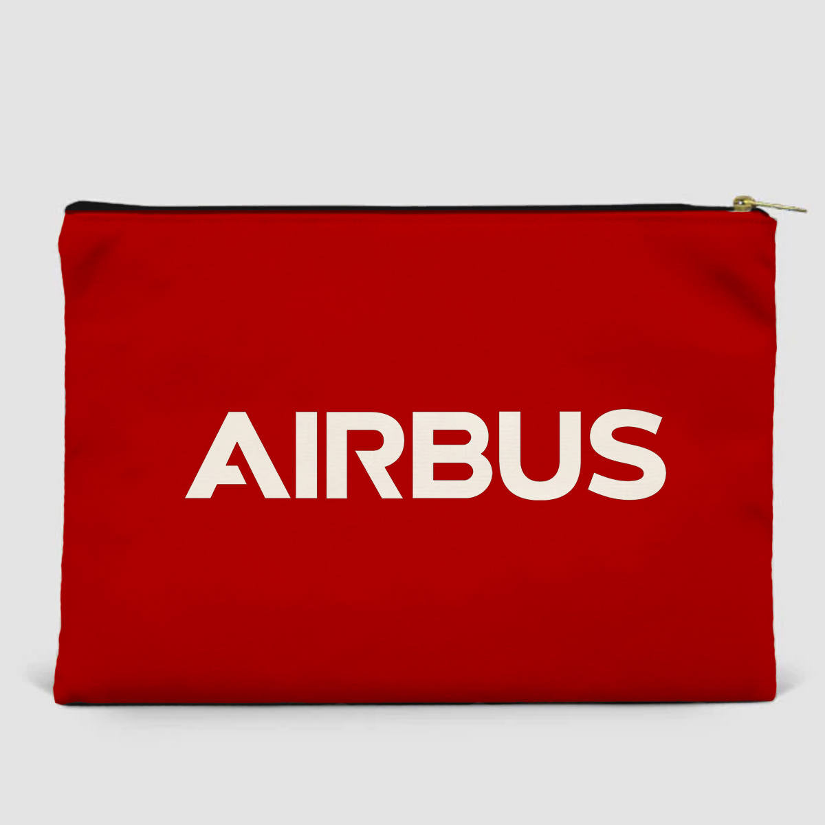 Airbus & Text Designed Zipper Pouch