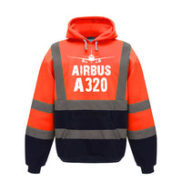 Thumbnail for Airbus A320 & Plane Designed Reflective Hoodies