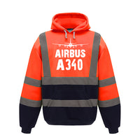 Thumbnail for Airbus A340 & Plane Designed Reflective Hoodies