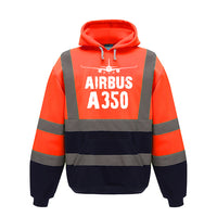 Thumbnail for Airbus A350 & Plane Designed Reflective Hoodies