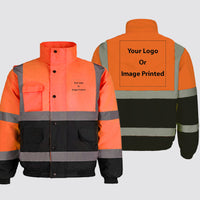 Thumbnail for Double Side Your Custom Logos Designed Reflective Winter Jackets