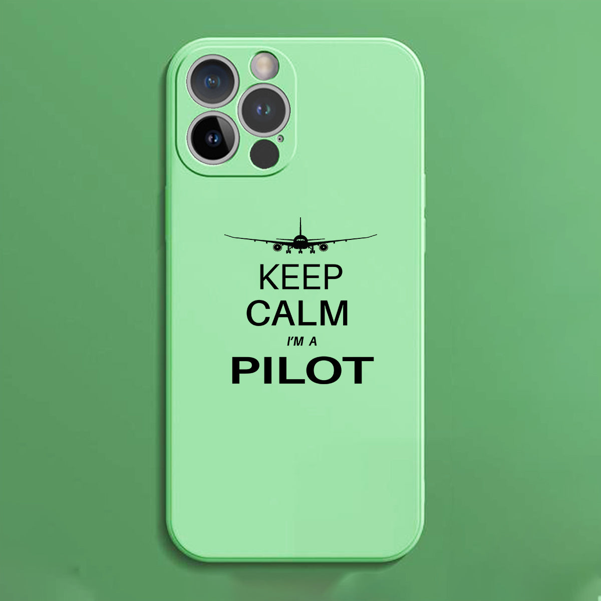 Pilot (777 Silhouette) Designed Soft Silicone iPhone Cases