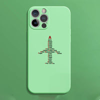 Thumbnail for Airplane Shape Aviation Alphabet Designed Soft Silicone iPhone Cases
