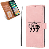 Thumbnail for Boeing 777 & Plane Designed Leather Samsung S & Note Cases