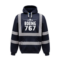 Thumbnail for Boeing 767 & Plane Designed Reflective Hoodies