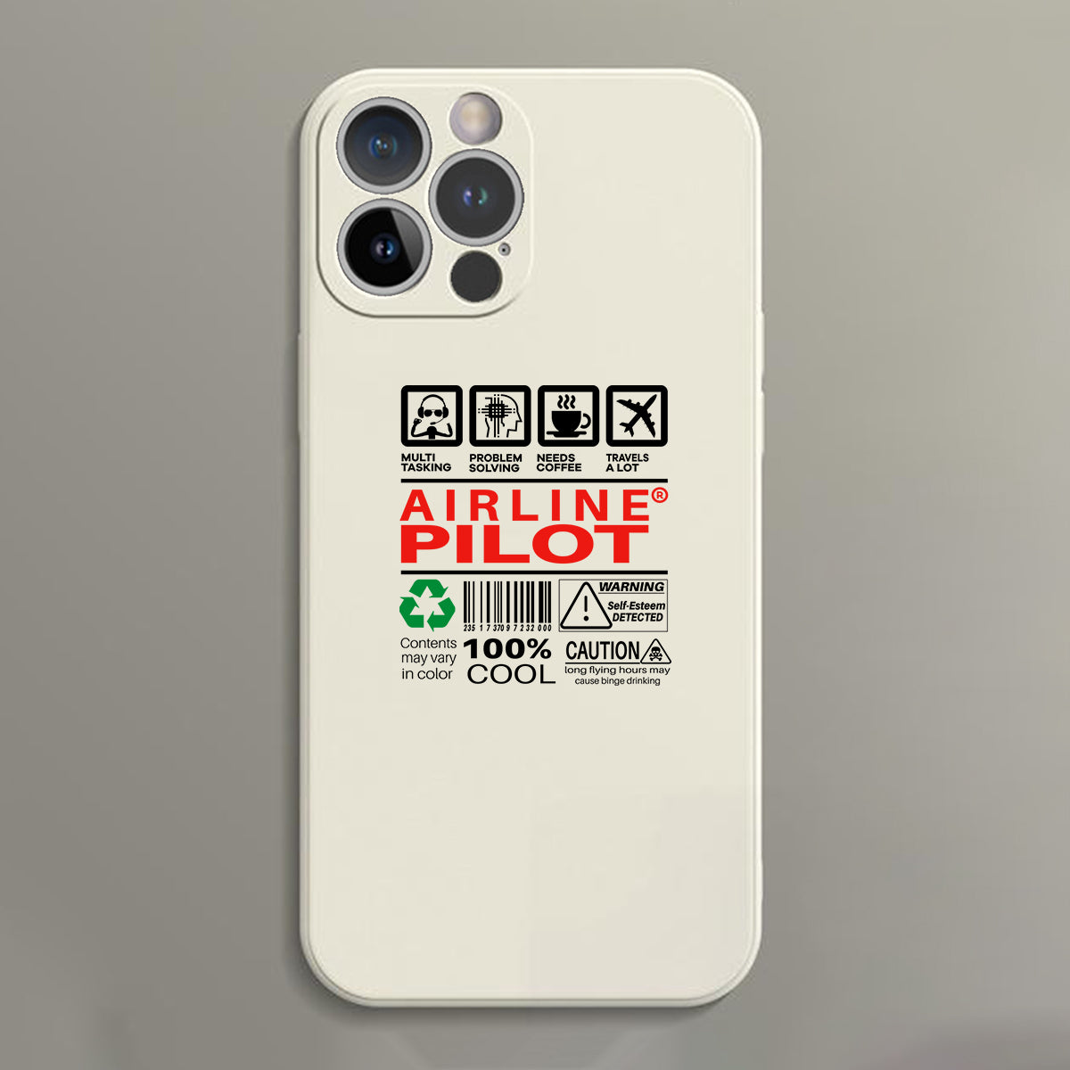 Airline Pilot Label Designed Soft Silicone iPhone Cases