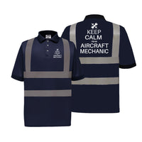 Thumbnail for Aircraft Mechanic Designed Reflective Polo T-Shirts