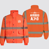 Thumbnail for Airbus A340 & Plane Designed Reflective Winter Jackets