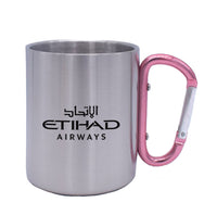 Thumbnail for Etihad Airways Airlines Designed Stainless Steel Outdoors Mugs