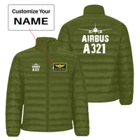 Thumbnail for Airbus A321 & Plane Designed Padded Jackets