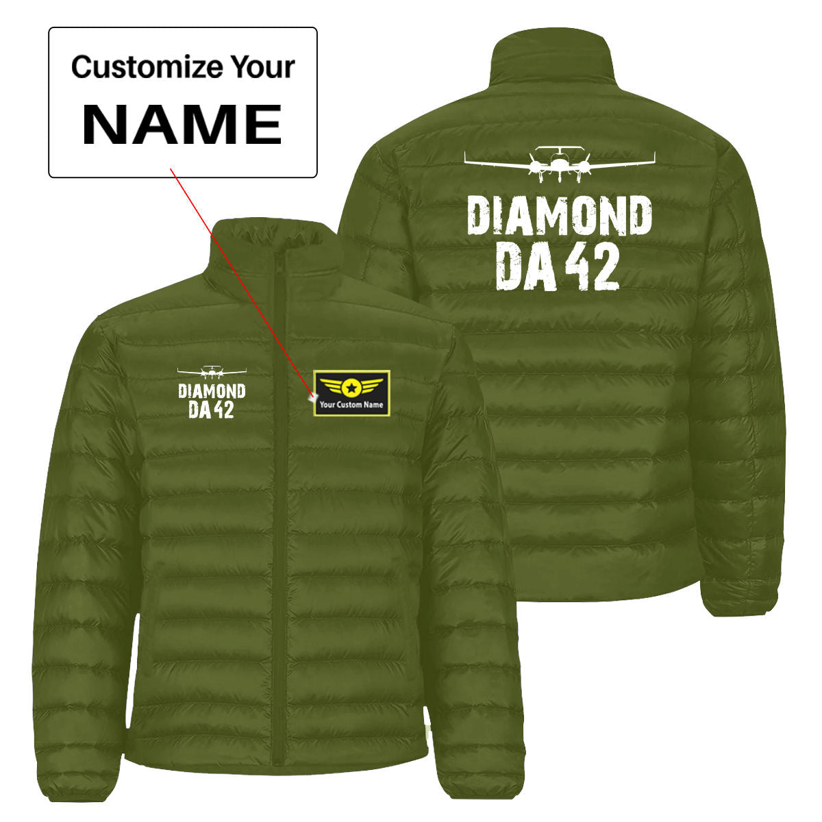 Diamond DA42 & Plane Designed Padded Jackets