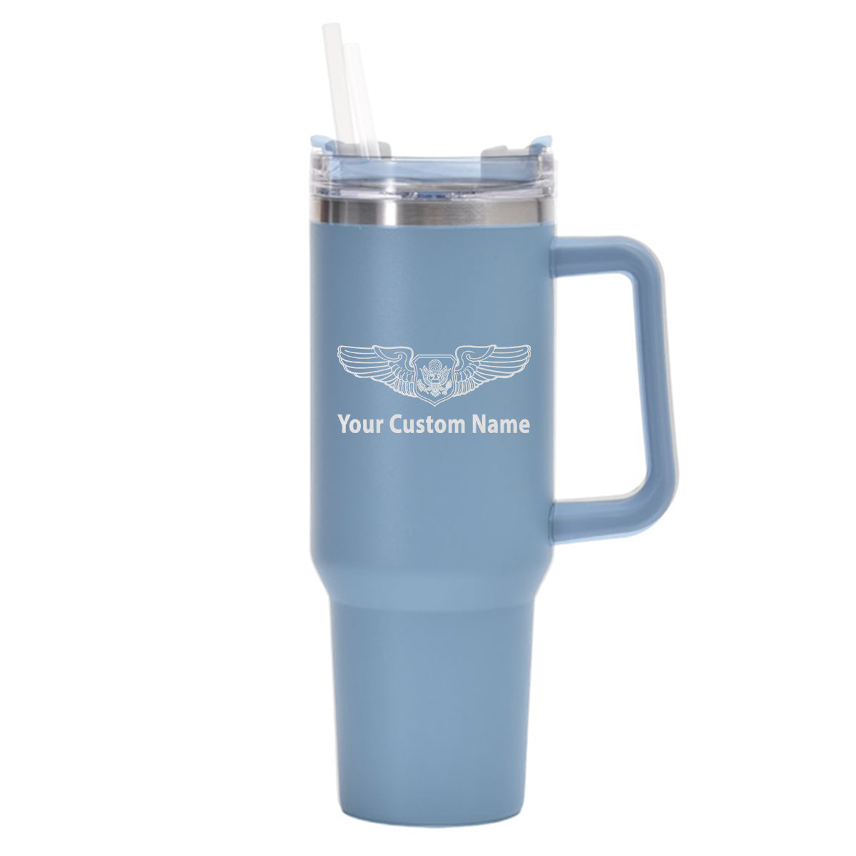 Custom Name (Special US Air Force) Designed 40oz Stainless Steel Car Mug With Holder