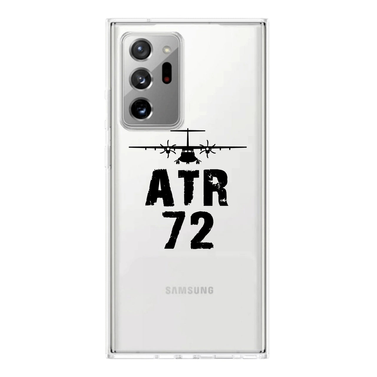 ATR-72 & Plane Designed Transparent Silicone Samsung S & Note Cases