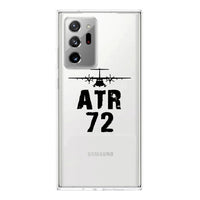 Thumbnail for ATR-72 & Plane Designed Transparent Silicone Samsung S & Note Cases