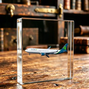 Aer Lingus Airlines Airbus A330-300 Airplane Crystal Ornament