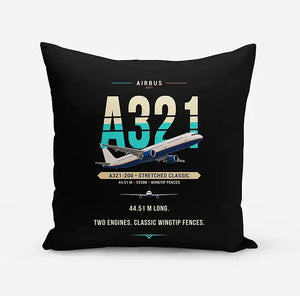 Airbus A321 Designed Pillows