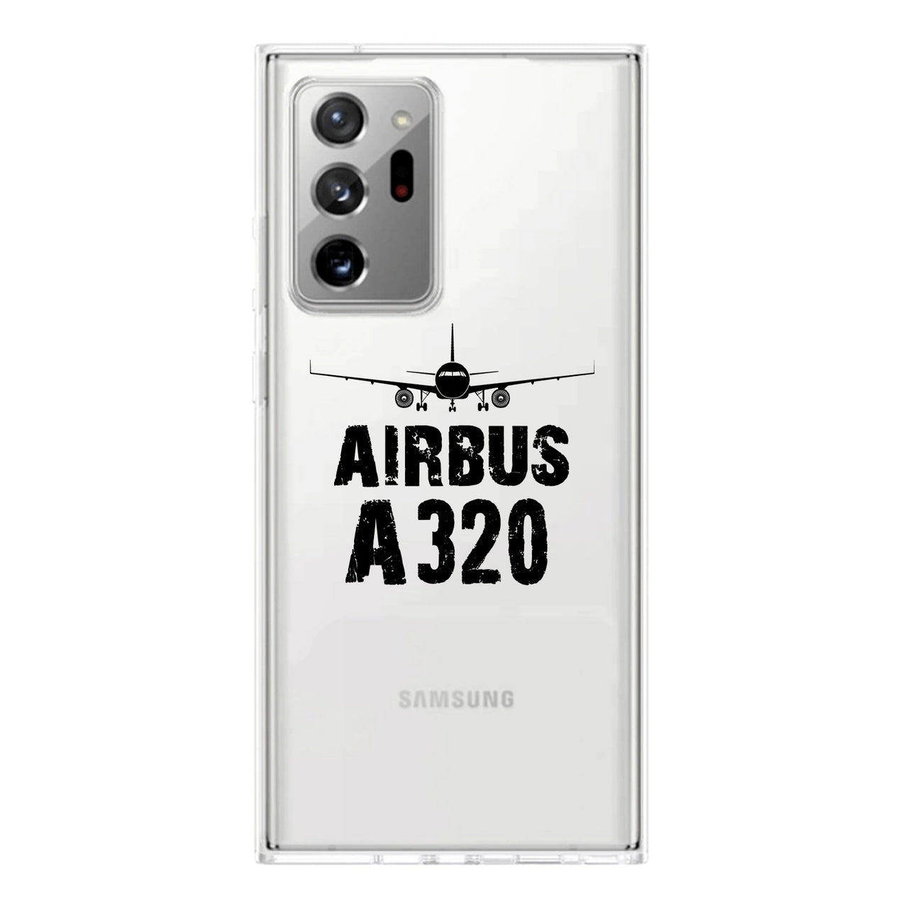 Airbus A320 & Plane Designed Transparent Silicone Samsung S & Note Cases