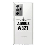 Thumbnail for Airbus A321 & Plane Designed Transparent Silicone Samsung S & Note Cases