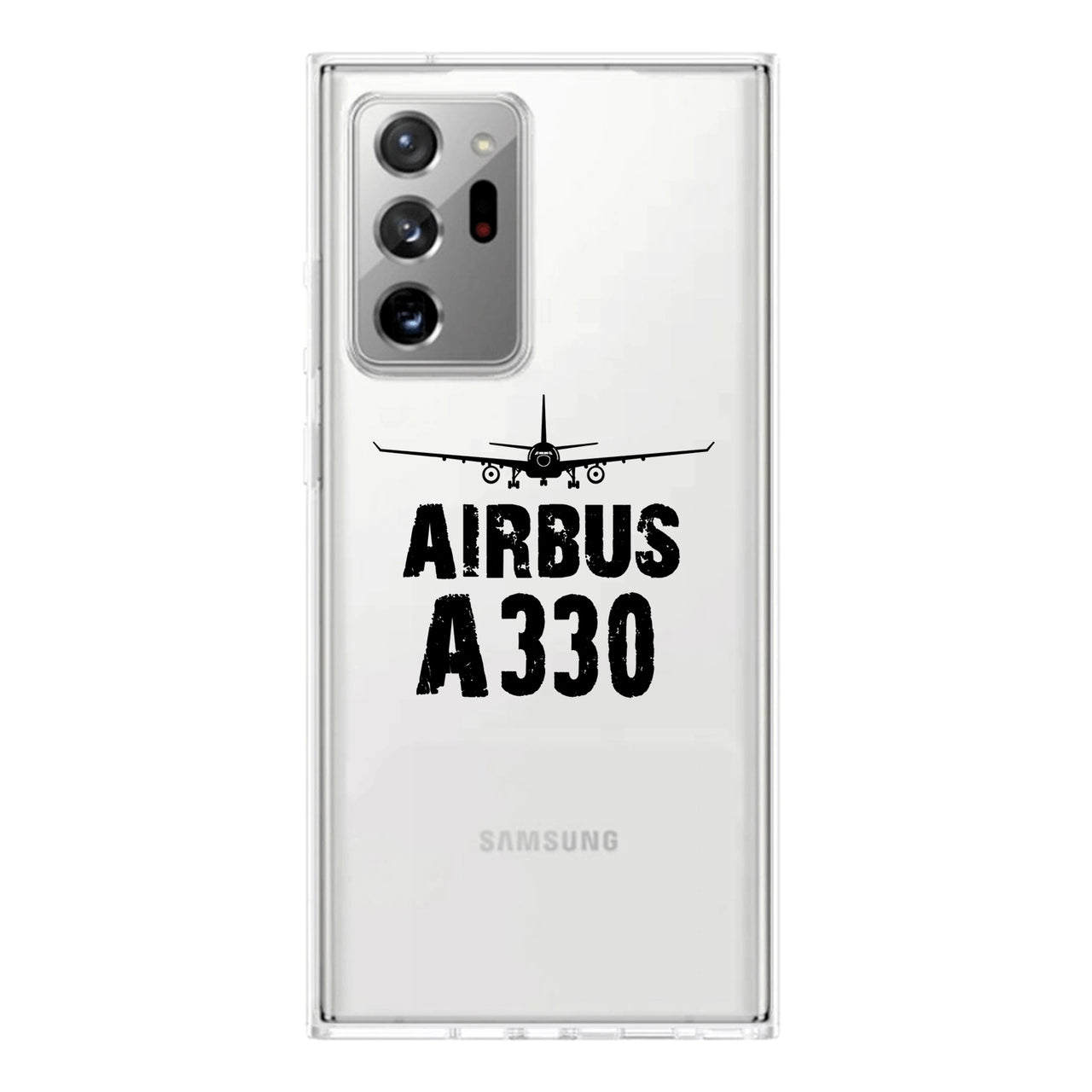 Airbus A330 & Plane Designed Transparent Silicone Samsung S & Note Cases
